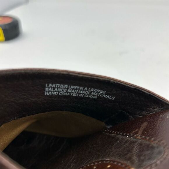 Born Women's Brown Leather Slip On Clogs Size 7 Buckle Detail Block Heel - Picture 11 of 11